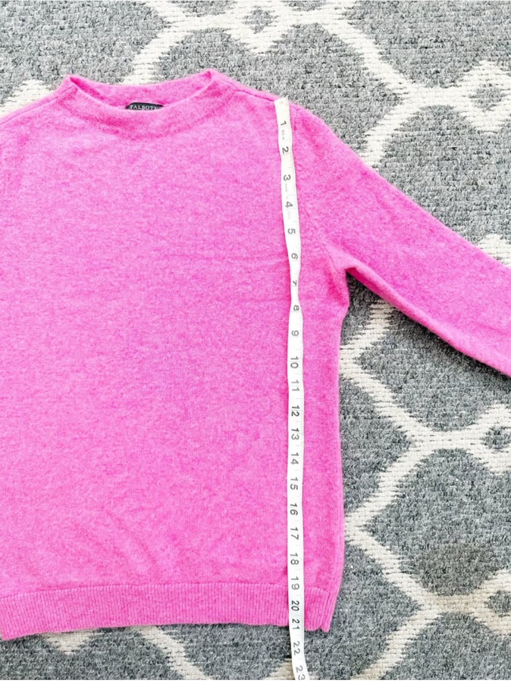 100% Cashmere Classic ‘Audrey’ Pink Sweater EUC - Picture 5 of 6